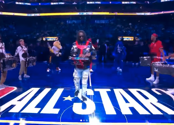 Walkabout Carrier in use during a major live sports performance